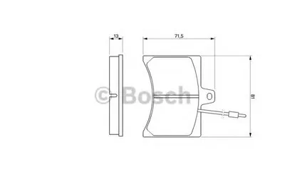 Комплект тормозных колодок, дисковый тормоз BOSCH купить