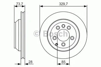 Тормозной диск BOSCH купить