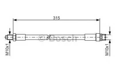 Тормозной шланг BOSCH купить