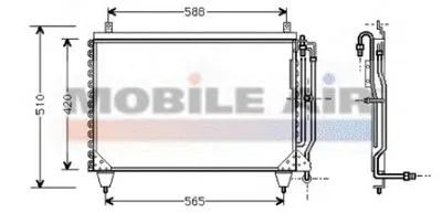 Конденсатор, кондиционер VAN WEZEL купить