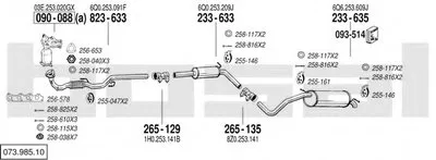 Система выпуска ОГ BOSAL купить