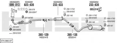 Система выпуска ОГ BOSAL купить