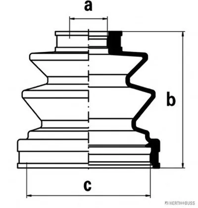 Комплект пылника, приводной вал HERTH+BUSS JAKOPARTS купить