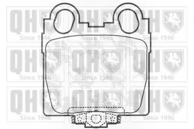 Комплект тормозных колодок, дисковый тормоз QUINTON HAZELL купить