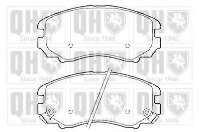 Комплект тормозных колодок, дисковый тормоз QUINTON HAZELL купить