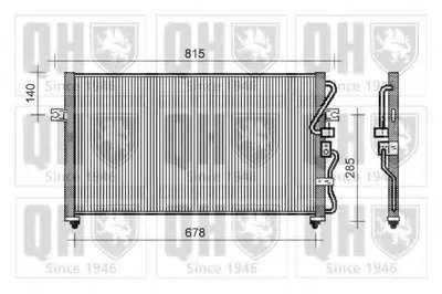 Конденсатор, кондиционер QUINTON HAZELL купить