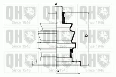 Комплект пылника, приводной вал QUINTON HAZELL купить