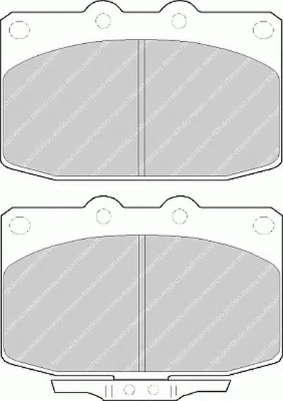 Комплект тормозных колодок, дисковый тормоз PREMIER FERODO купить