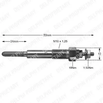 Свеча накаливания DELPHI купить