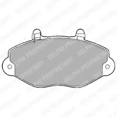 Комплект тормозных колодок, дисковый тормоз DELPHI купить