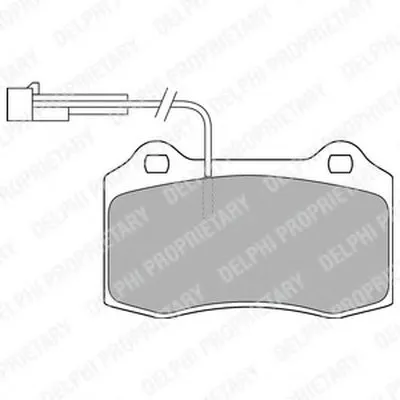 Комплект тормозных колодок, дисковый тормоз DELPHI купить