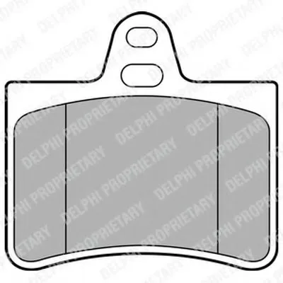 Комплект тормозных колодок, дисковый тормоз DELPHI купить