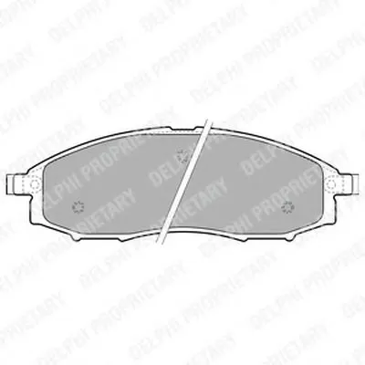 Комплект тормозных колодок, дисковый тормоз DELPHI купить