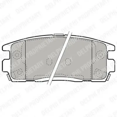 Комплект тормозных колодок, дисковый тормоз DELPHI купить