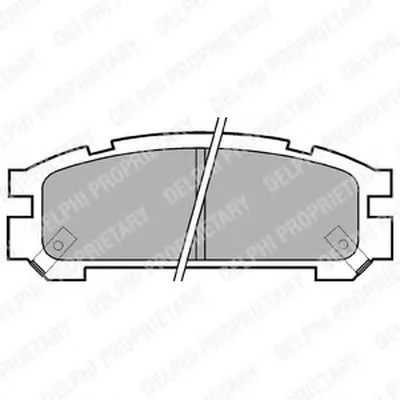 Комплект тормозных колодок, дисковый тормоз DELPHI купить