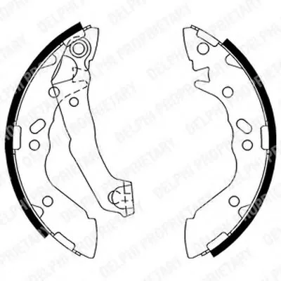 Комплект тормозных колодок DELPHI купить