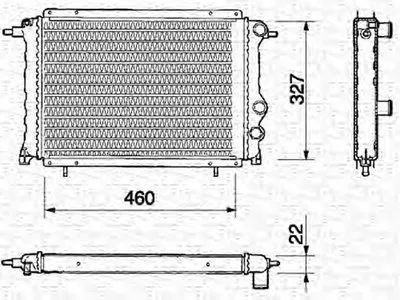 Радиатор, охлаждение двигателя MAGNETI MARELLI купить