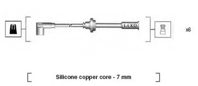 Комплект проводов зажигания MAGNETI MARELLI купить