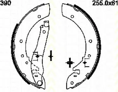 Комплект тормозных колодок TRISCAN купить