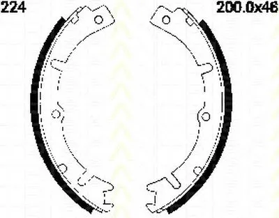 Комплект тормозных колодок TRISCAN купить