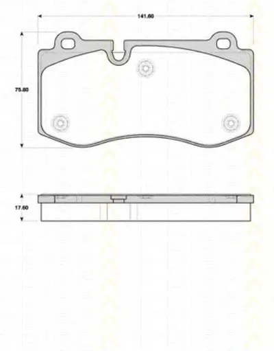 Комплект тормозных колодок, дисковый тормоз TRISCAN купить
