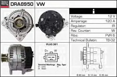 Генератор Remanufactured REMY (Light Duty) DELCO REMY купить