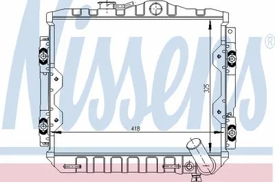Радиатор, охлаждение двигателя NISSENS купить