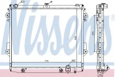 Радиатор, охлаждение двигателя NISSENS купить