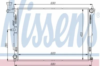 Радиатор, охлаждение двигателя NISSENS купить