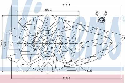 Вентилятор, охлаждение двигателя NISSENS купить