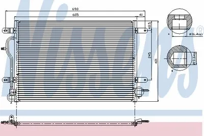Конденсатор, кондиционер NISSENS купить