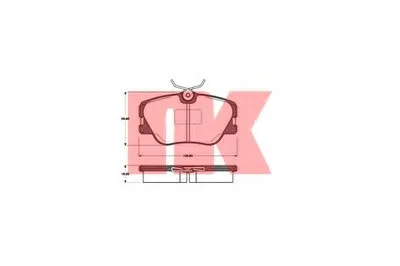 Комплект тормозных колодок, дисковый тормоз NK купить