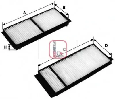 Фильтр, воздух во внутренном пространстве SOFIMA купить