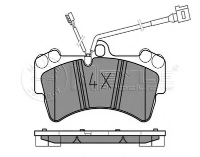 Комплект тормозных колодок, дисковый тормоз MEYLE купить