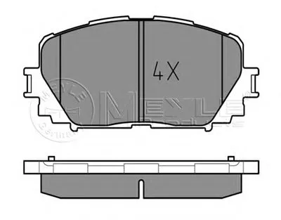 Комплект тормозных колодок, дисковый тормоз MEYLE купить