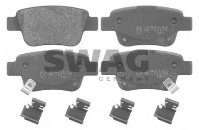 Комплект тормозных колодок, дисковый тормоз SWAG купить
