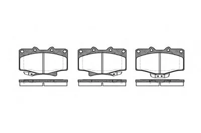Комплект тормозных колодок, дисковый тормоз REMSA купить