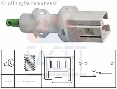Выключатель фонаря сигнала торможения; Выключатель, привод сцепления (Tempomat) FACET купить