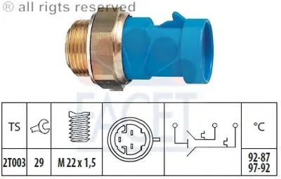 Термовыключатель, вентилятор радиатора FACET купить