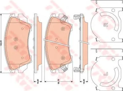 Комплект тормозных колодок, дисковый тормоз COTEC TRW купить