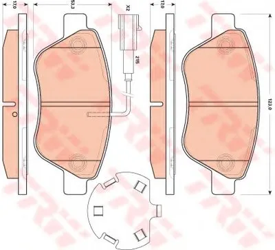 Комплект тормозных колодок, дисковый тормоз COTEC TRW купить