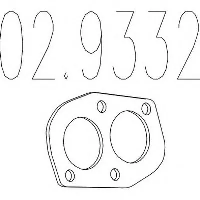 Прокладка, труба выхлопного газа MTS купить