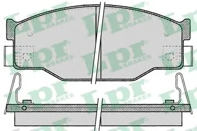 Комплект тормозных колодок, дисковый тормоз LPR купить