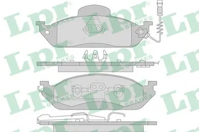 Комплект тормозных колодок, дисковый тормоз LPR купить