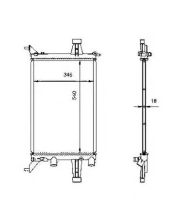 Радиатор, охлаждение двигателя EASY FIT NRF купить