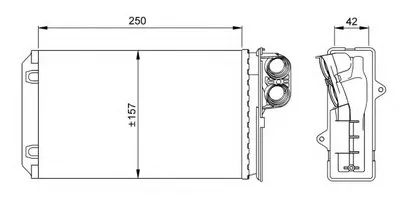 Теплообменник, отопление салона EASY FIT NRF купить