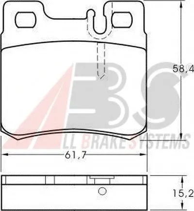 Комплект тормозных колодок, дисковый тормоз A.B.S. купить