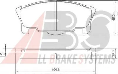 Комплект тормозных колодок, дисковый тормоз A.B.S. купить