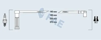 Комплект проводов зажигания FAE купить