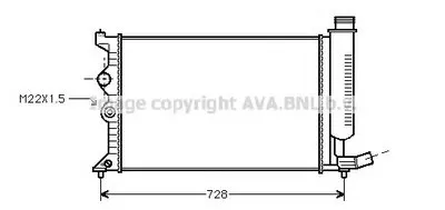 Радиатор, охлаждение двигателя AVA QUALITY COOLING купить